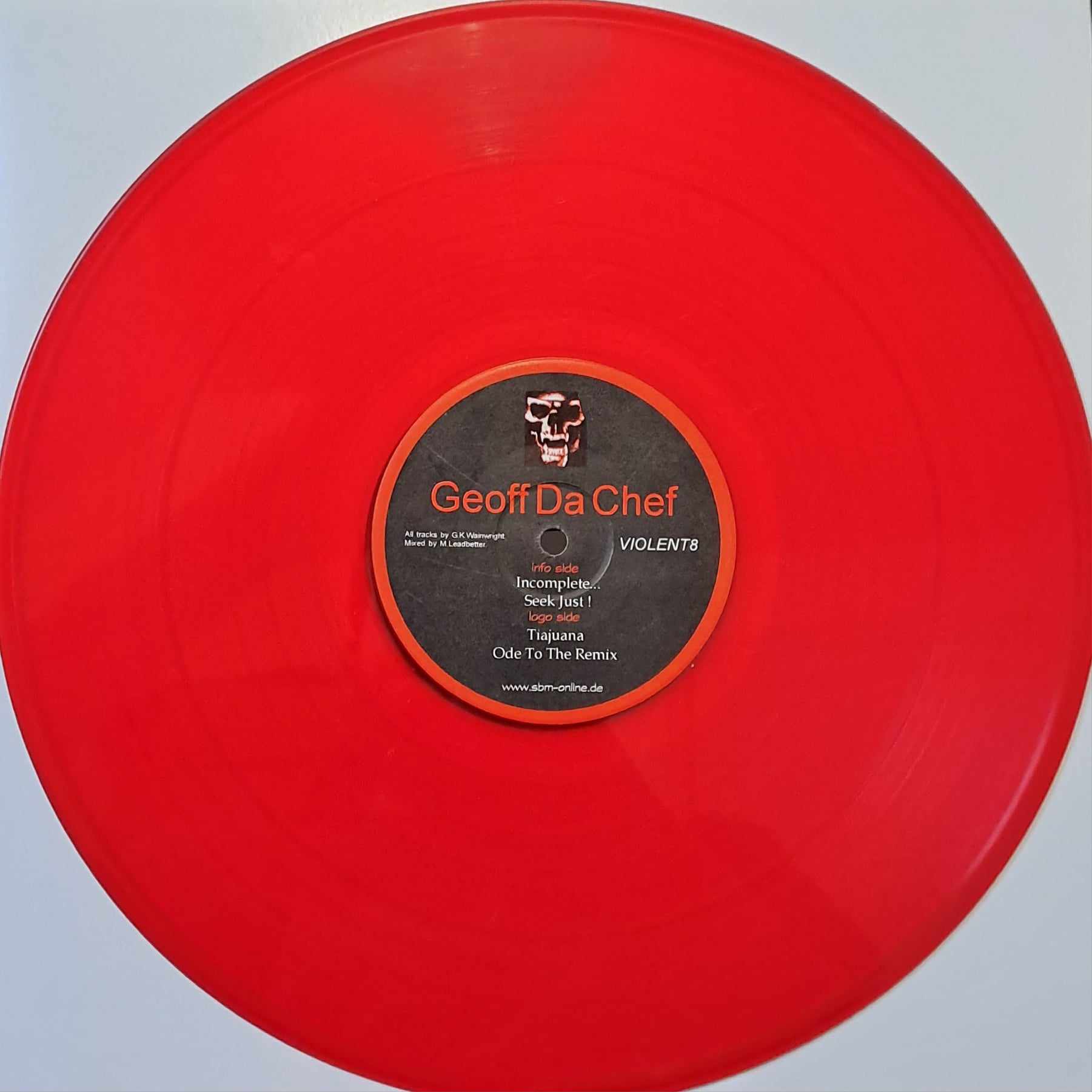 Violent Recordings 8 (rouge) - vinyle hardcore